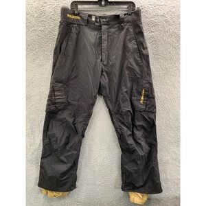 BURTON Ski Pants Mens Large The White Collection Black*